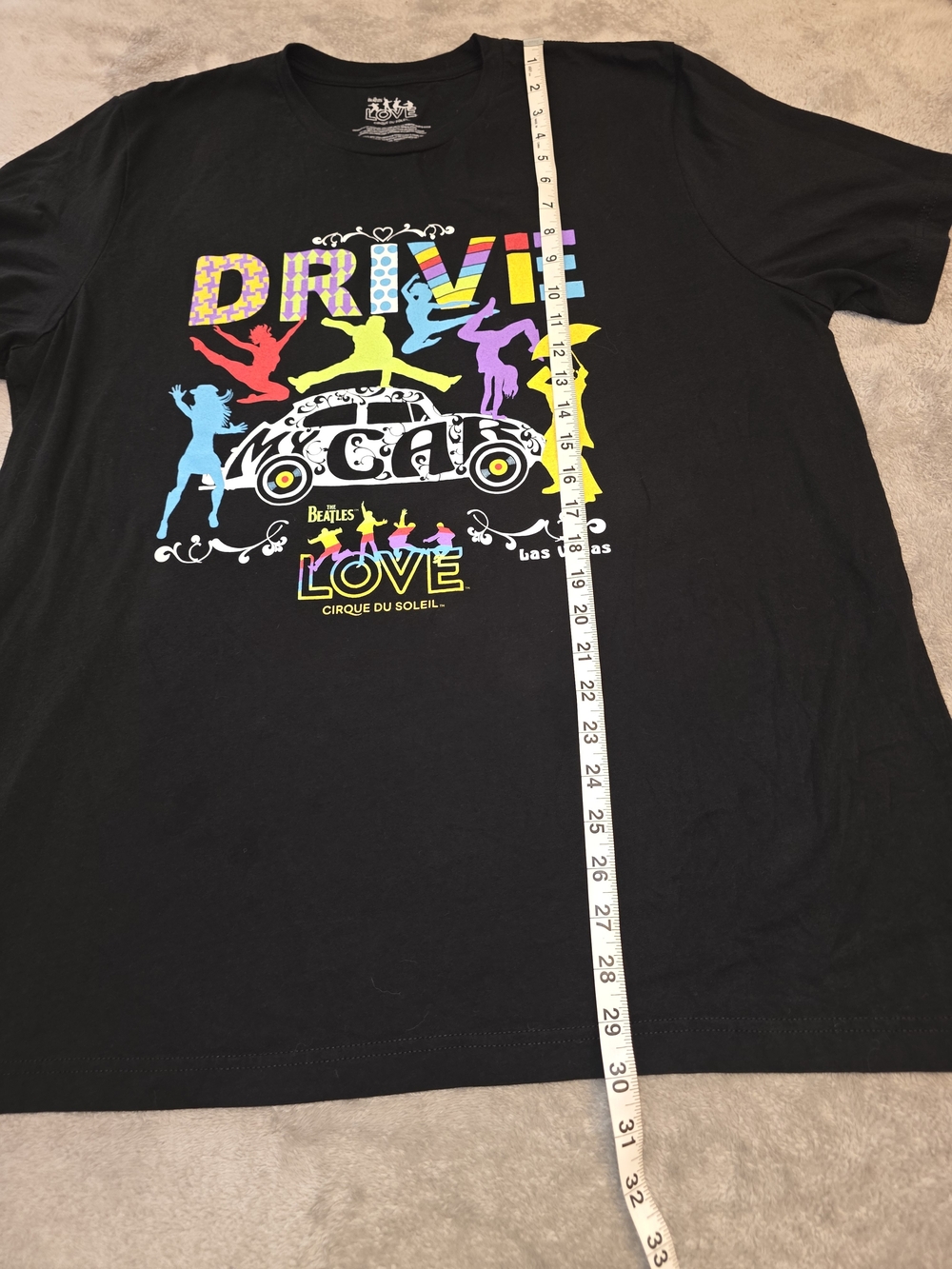 The Beatles LOVE Cirque du Soleil Las Vegas T-Shirt Men’s XXL Black Graphic - Picture 3 of 9
